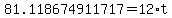 81.118674911717=12%2At