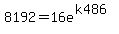 8192+=+16e%5E%28k486%29