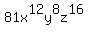 81x%5E12y%5E8z%5E16
