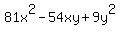 81x%5E2-54xy%2B9y%5E2