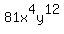 81x%5E4y%5E12