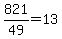 821%2F49=13