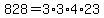 828=3%2A3%2A4%2A23