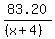 83.20%2F%28%28x%2B4%29%29