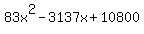 83x%5E2-3137x%2B10800