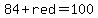 84%2Bred=100