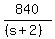840%2F%28%28s%2B2%29%29