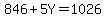 846%2B5Y=1026