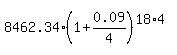8462.34%2A%281%2B0.09%2F4%29%5E%2818%2A4%29