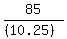 85%2F%28%2810.25%29%29