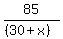 85%2F%28%2830%2Bx%29%29