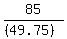 85%2F%28%2849.75%29%29