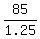 85%2F1.25