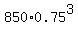 850%2A0.75%5E3