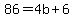 86=4b%2B6