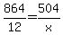864%2F12+=+504%2Fx