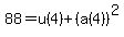 88=u%284%29%2B%28a%284%29%29%5E2