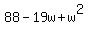 88-19w%2Bw%5E2
