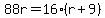 88r=16%28r%2B9%29