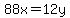 88x=12y