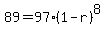 89+=+97%281-r%29%5E8