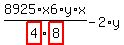 8925%2Fhighlight_red%28+4+%29%2Ax6%2Ay%2Fhighlight_red%28+8+%29%2Ax-2%2Ay