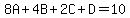 8A%2B4B%2B2C%2BD=10