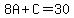 8A%2BC=30