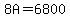 8A+=+6800