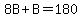 8B%2BB=180