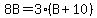 8B+=+3%28B%2B10%29