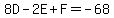 8D-2E%2BF=-68
