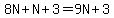 8N%2BN%2B3=9N%2B3