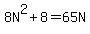 8N%5E2%2B8=65N