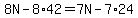8N-8%2A42=7N-7%2A24