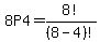 8P4=8%21%2F%288-4%29%21