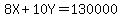 8X%2B10Y=130000