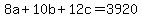 8a%2B10b%2B12c=3920