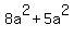 8a%5E2+%2B+5a%5E2