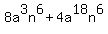 8a%5E3n%5E6%2B4a%5E18n%5E6
