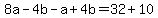 8a-4b-a%2B4b=32%2B10