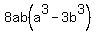 8ab%28a%5E3+-+3b%5E3%29