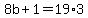 8b%2B1=19%2A3