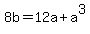8b=12a%2Ba%5E3