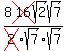8cross%2816%29sqrt%282%29sqrt%287%29%2Fcross%282%29sqrt%287%29sqrt%287%29