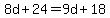 8d%2B24=9d%2B18