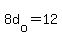 8d%5Bo%5D+=+12