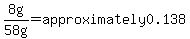 8g%2F%2258+g%22=approximately+0.138