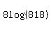 8log%28%28818%29%29