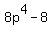 8p%5E4-8